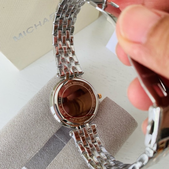 Michael Kors Women's Mini Darci Silver-Tone Watch MK3651 - Picture 4 of 4
